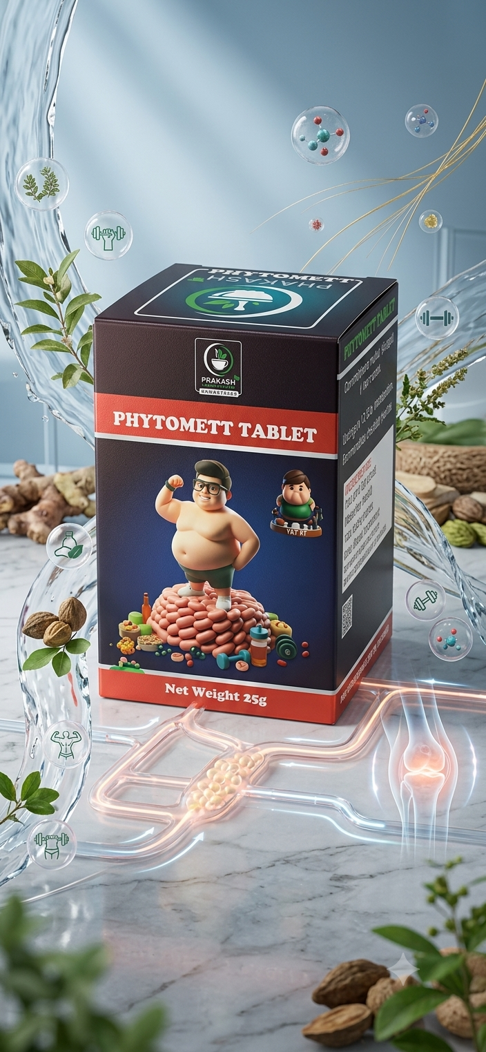 PHYTOMETT TABLET — For weight and metabolism support. Homoeopathic tablets, net weight 25 g. by Prakash Medicity Homeopathy