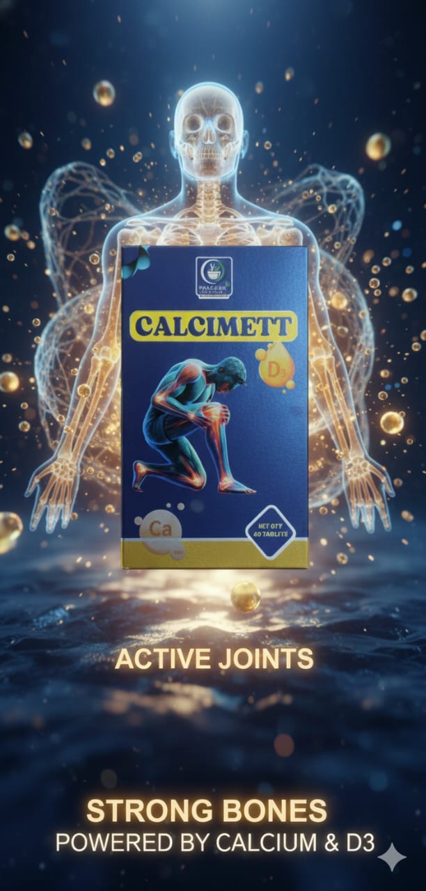 CALCIMETT TABLET — Calcium with D3 for strong bones and active joints. Homoeopathic tablets, 60 tablets. by Prakash Medicity Homeopathy