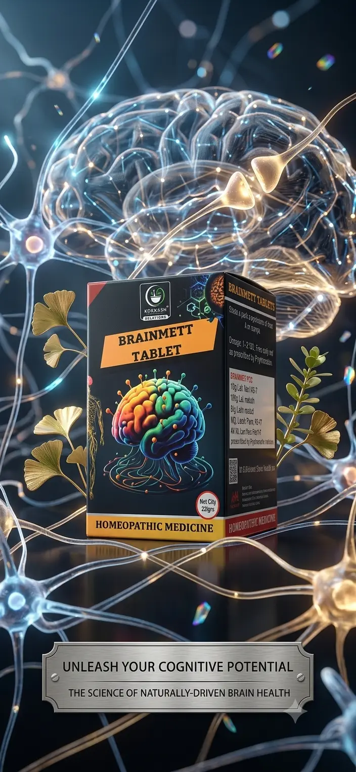 BRAINMETT TABLET — For brain health and cognitive support. Homoeopathic tablets. by Prakash Medicity Homeopathy