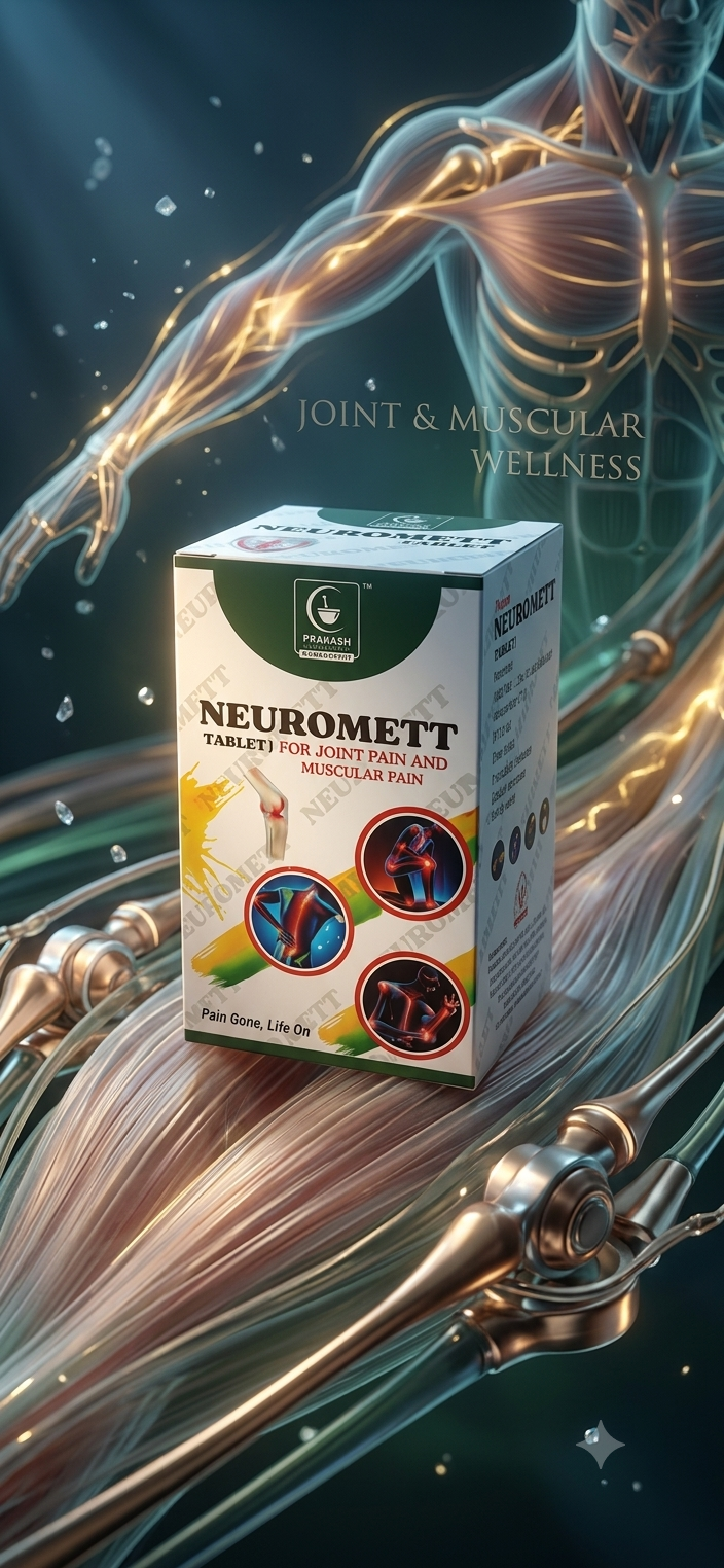 NEUROMETT TABLET — For joint pain and muscular pain. Homoeopathic tablets. by Prakash Medicity Homeopathy