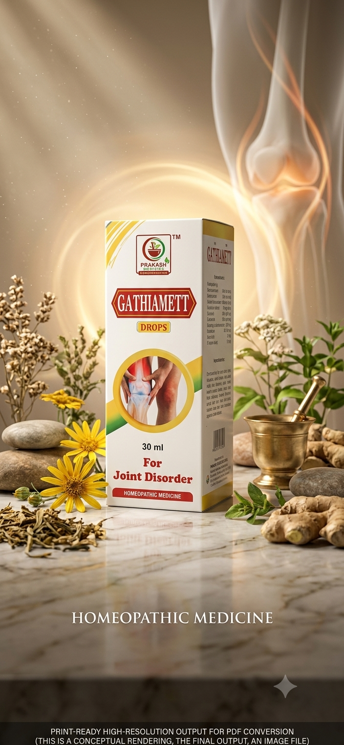 GATHIAMETT DROPS — For joint disorder. Homoeopathic drops, 30 ml. by Prakash Medicity Homeopathy